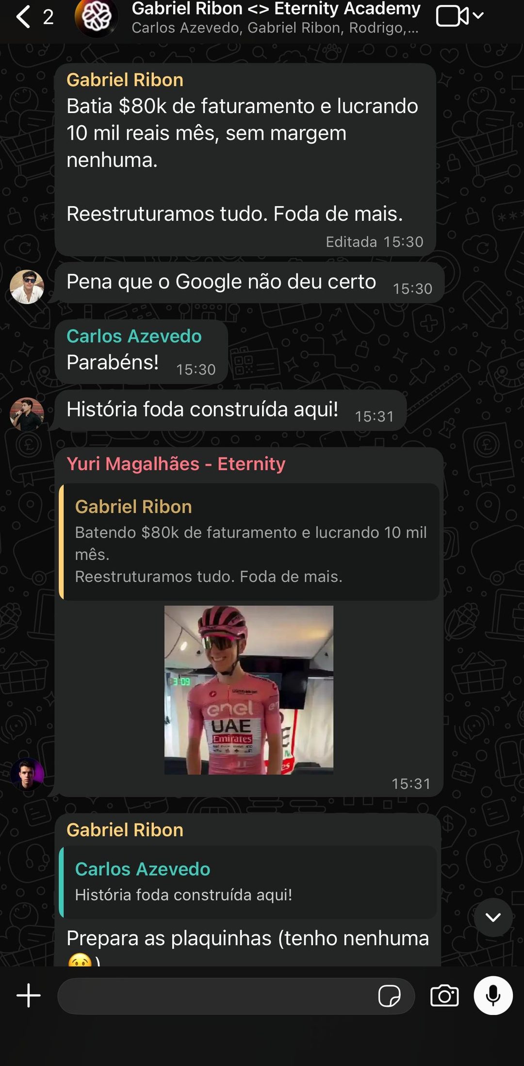 Gabriel Ribon resultado 2