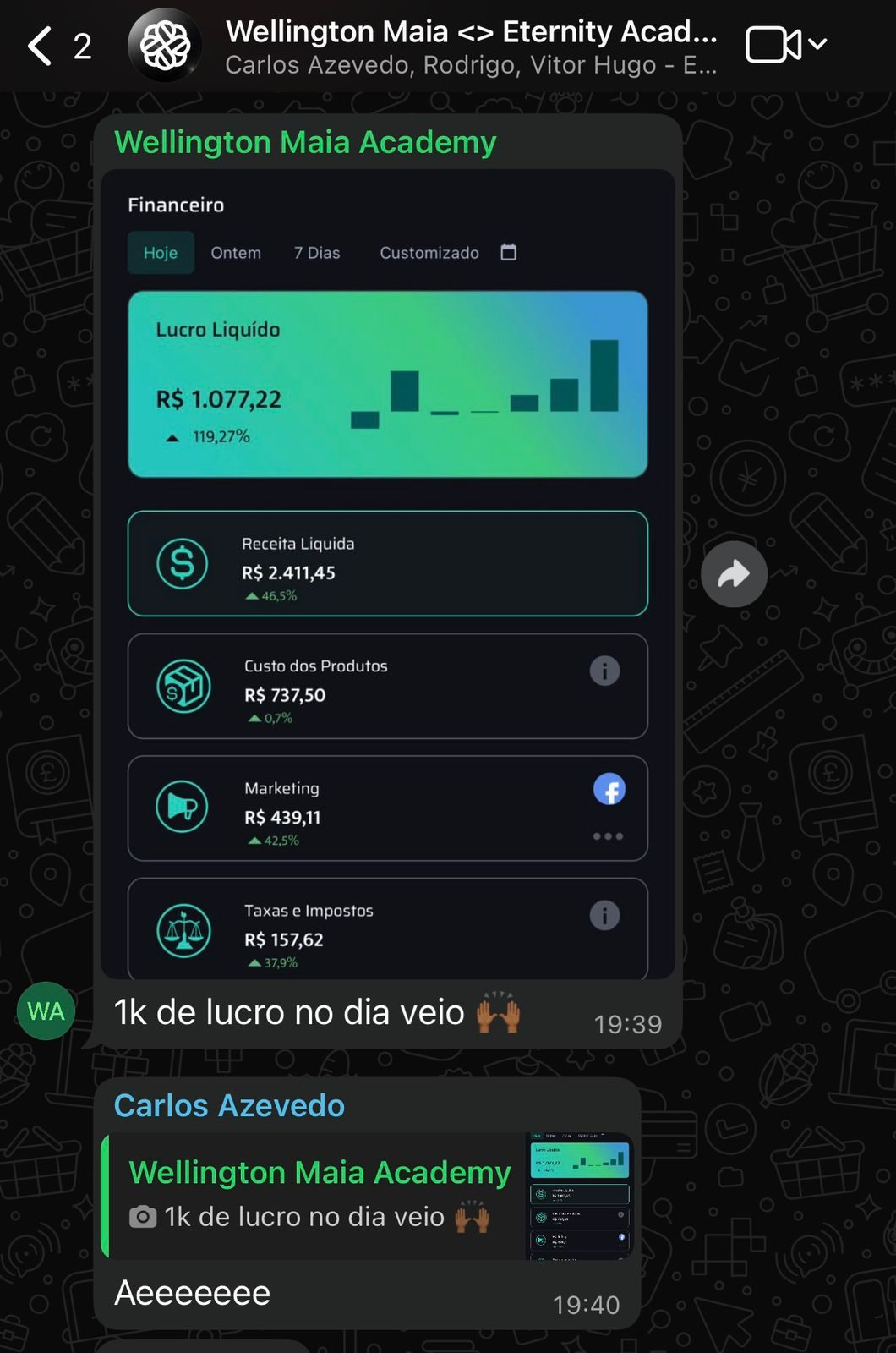 Wellington Maia resultado 2